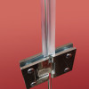 Боковая стенка к кабине KOER SR SW04-80x200-TR-01 прозрачное стекло EASY CLEAN 10мм хром (KR5389)
