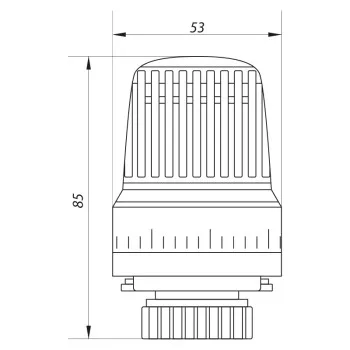 Термоголовка M30x1.5 Koer KR.1330 (KR2676)