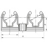 Двойное крепление для PPR трубы 20 Koer K0080.PRO (KP0096)