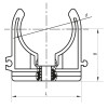 Крепление для PPR трубы 40 Koer K0077.PRO (KP0092)