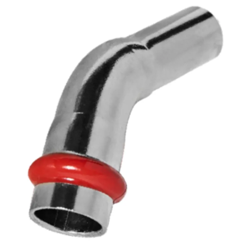 Коліно 45° однорозтрубне ВЗ KOER KQ.B28 PRESS-INOX AISI 304 28x28 (KR6428)