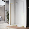 Дверь в нишу Walk-In раздвижная KOER SR SD07-120x200-R-TR-12 прозрачное стекло EASY CLEAN 8мм матовое золото (KR5774)