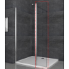 Душевая перегородка Walk-In (подвижная часть) KOER SR SP03-30x200-TR-01 прозрачное стекло EASY CLEAN 8мм хром (KR5399)