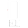 Душевая перегородка Walk-In KOER SR SP03-120x200-TR-01 прозрачное стекло EASY CLEAN 8мм хром (KR5398)