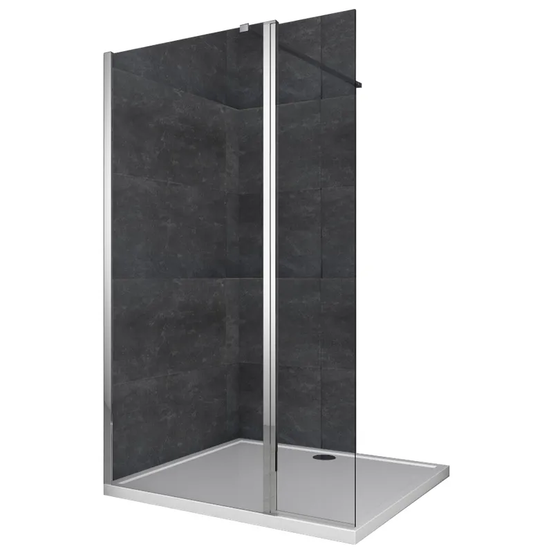 Душевая перегородка Walk-In (подвижная часть) KOER SR SP03-30x200-TR-01 прозрачное стекло EASY CLEAN 8мм хром (KR5399)