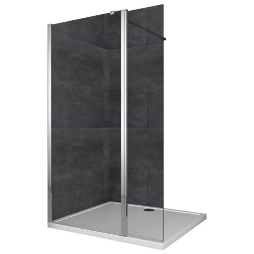Душевая перегородка Walk-In KOER SR SP03-120x200-TR-01 прозрачное стекло EASY CLEAN 8мм хром (KR5398)