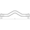 Обвід дворозтрубний KOER KQ.O18-2 PRESS-INOX AISI 304 18x18 (KR6443)