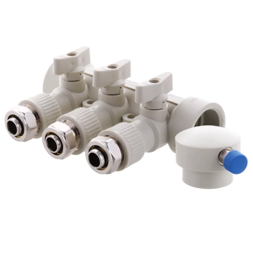 Коллектор теплого пола 3 контура PPR Koer K0191.PRO (KP2556)