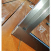 Шторки скляні на ванну розсувні KOER SR BS06-120x150-TR-07 прозоре скло EASY CLEAN 6мм графіт (KR5947)