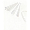 Шторки скляні на ванну розсувні KOER SR BS06-120x150-TR-07 прозоре скло EASY CLEAN 6мм графіт (KR5947)