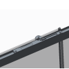 Шторки скляні на ванну розсувні KOER SR BS06-120x150-TR-07 прозоре скло EASY CLEAN 6мм графіт (KR5947)