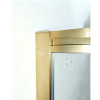 Шторки стеклянные на ванну раздвижные KOER SR BS06-120x150-TR-12 прозрачное стекло EASY CLEAN 6мм матовое золото (KR5946)