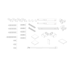 Шторки скляні на ванну розсувні KOER SR BS06-120x150-TR-07 прозоре скло EASY CLEAN 6мм графіт (KR5947)