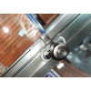 Шторки скляні на ванну розсувні KOER SR BS06-120x150-TR-07 прозоре скло EASY CLEAN 6мм графіт (KR5947)
