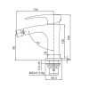 Змішувач для біде KOER KB-20007-01(Колір хром) (KR3458)