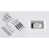 Инсталляция для подвесного унитаза KOER KT-0501-01 500x165x1125mm с панелью смыва KT-0601-01 хром (KR5168)