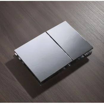 Панель смыва KOER KT-0610-01 240x160x32mm пластиковая, кнопка квадратная (цвет хром) (KR6135)