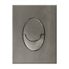 Панель смыва KOER KT-0606-07 157x198x3mm пластиковая, кнопка округленная (цвет графит) (KR5712)