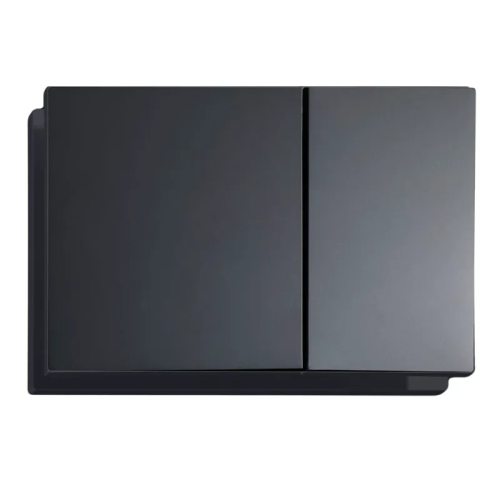 Панель смыва KOER KT-0610-05 240x160x32mm пластиковая, кнопка квадратная (цвет черный матовый) (KR6136)
