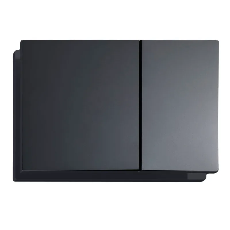 Панель змиву KOER KT-0610-05 240x160x32mm пластикова, кнопка квадратна (колір чорний матовий) (KR6136)