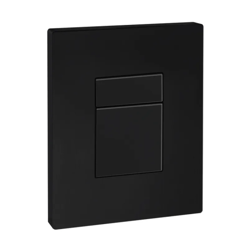 Панель смыва KOER KT-0607-05 157x198x3mm пластиковая, кнопка квадратная (цвет черный матовый) (KR5346)