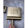 Панель смыва KOER KT-0607-12 157x198x3mm пластиковая, кнопка квадратная (цвет матовое золото) (KR5715)