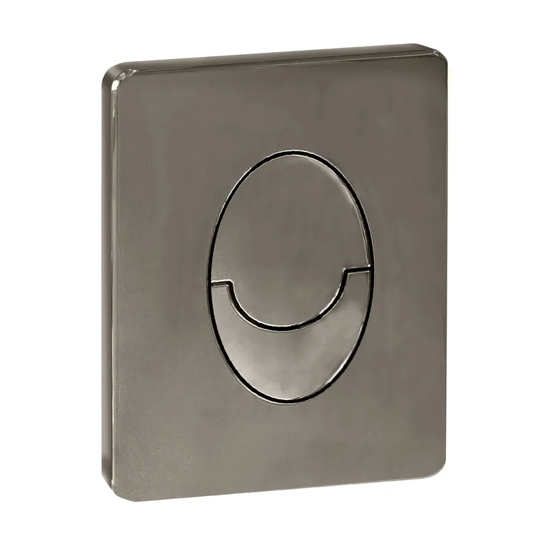 Панель смыва KOER KT-0606-07 157x198x3mm пластиковая, кнопка округленная (цвет графит) (KR5712)