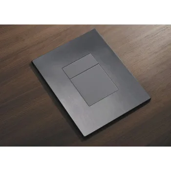 Панель смыва KOER KT-0607-07 157x198x3mm пластиковая, кнопка квадратная (цвет графит) (KR5345)