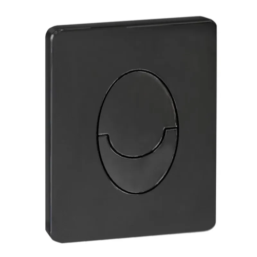 Панель смыва KOER KT-0606-05 157x198x3mm пластиковая, кнопка округленная (цвет черный матовый) (KR5343)