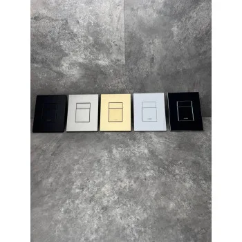 Панель смыва KOER KT-0607-01 157x198x3mm пластиковая, кнопка квадратная (цвет хром) (KR5344)