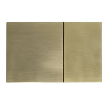 Панель смыва KOER KT-0610-12 240x160x32mm пластиковая, кнопка квадратная (цвет матовое золото) (KR6137)