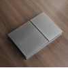 Панель смыва KOER KT-0610-07 240x160x32mm пластиковая, кнопка квадратная (цвет графит) (KR6138)