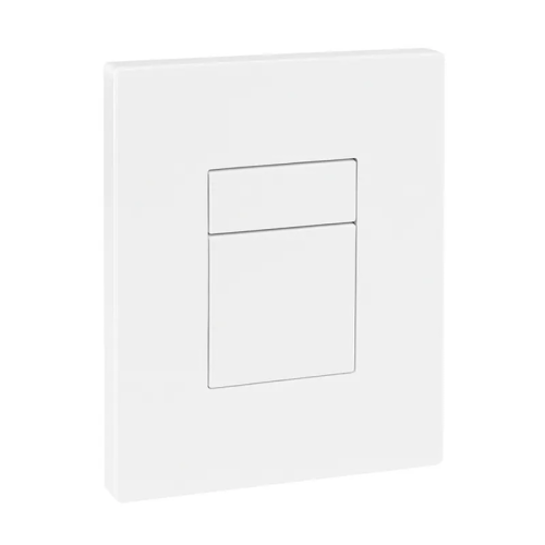 Панель смыва KOER KT-0607-03 157x198x3mm пластиковая, кнопка квадратная (цвет белый) (KR5714)