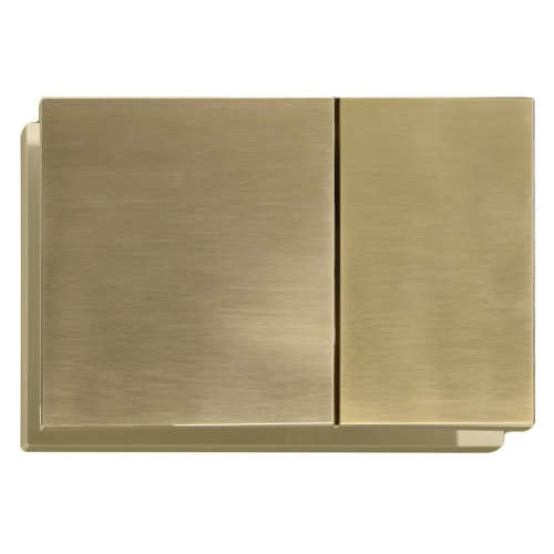Панель смыва KOER KT-0610-12 240x160x32mm пластиковая, кнопка квадратная (цвет матовое золото) (KR6137)
