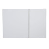 Панель змиву KOER KT-0610-03 240x160x32mm пластикова, кнопка квадратна (колір білий) (KR6134)