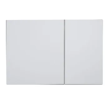Панель смыва KOER KT-0610-03 240x160x32mm пластиковая, кнопка квадратная (цвет белый) (KR6134)