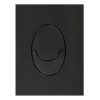 Панель змиву KOER KT-0606-05 157x198x3mm пластикова, кнопка закруглена (колір чорний матовий) (KR5343)
