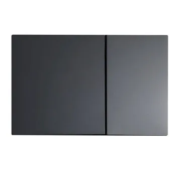Панель смыва KOER KT-0610-05 240x160x32mm пластиковая, кнопка квадратная (цвет черный матовый) (KR6136)