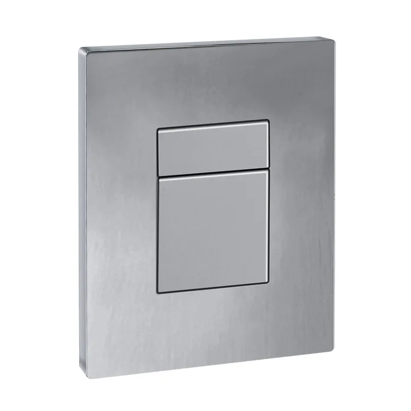 Панель смыва KOER KT-0607-02 157x198x3mm пластиковая, кнопка квадратная (SS COLOR) (KR6239)