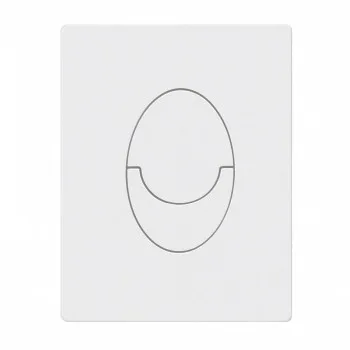 Панель смыва KOER KT-0606-03 157x198x3mm пластиковая, кнопка округленная (цвет белый) (KR5713)