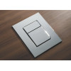Панель смыва KOER KT-0607-02 157x198x3mm пластиковая, кнопка квадратная (SS COLOR) (KR6239)