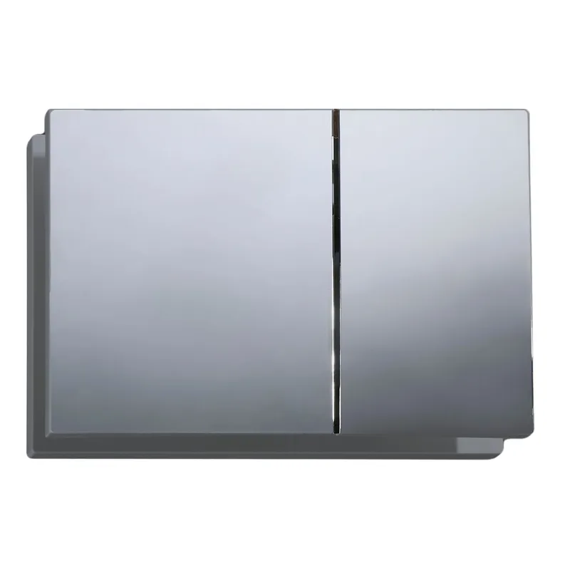 Панель смыва KOER KT-0610-01 240x160x32mm пластиковая, кнопка квадратная (цвет хром) (KR6135)