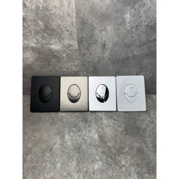 Панель смыва KOER KT-0606-03 157x198x3mm пластиковая, кнопка округленная (цвет белый) (KR5713)