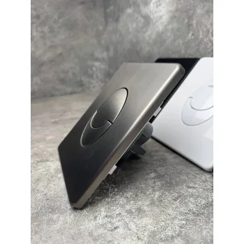 Панель смыва KOER KT-0606-07 157x198x3mm пластиковая, кнопка округленная (цвет графит) (KR5712)