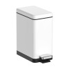 Мусорное ведро с плавным закрытием прямоугольное KOER TC-010210-08 10 л (цвет белый) (KR5598)