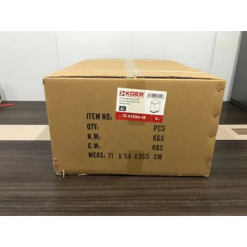 Відро для сміття з плавним закриттям прямокутне KOER TC-010306-08 6 л (колір білий) (KR5601)