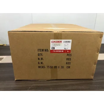 Відро для сміття з плавним закриттям прямокутне KOER TC-010108-08 8 л (колір білий) (KR5592)