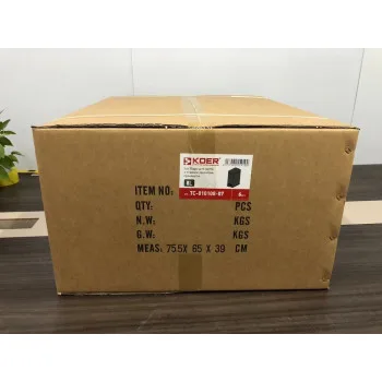 Відро для сміття з плавним закриттям прямокутне KOER TC-010108-07 8 л (колір графіт) (KR5591)