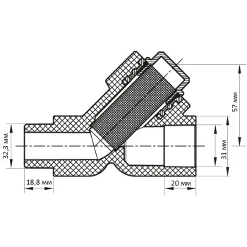 Фильтр грубой очистки 32 PPR Koer K0148.PRO (KP0187)