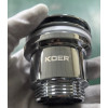 Донный клапан для раковины универсальный (с/без перелива) KOER PW-11-01 автоматический (Click-Clack) (Цвет хром) 1 1/4'' (KR5790)
